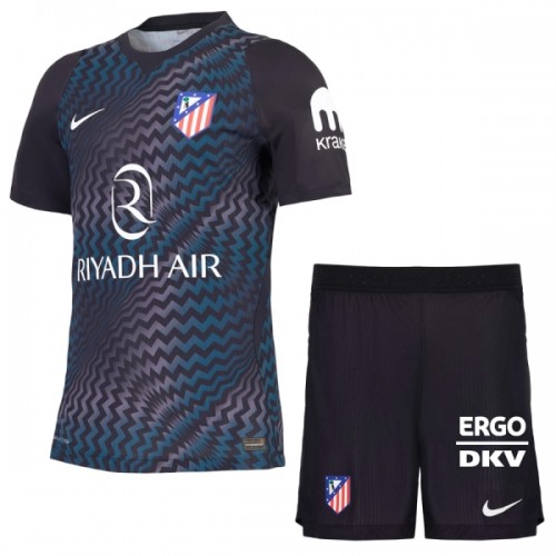 Fotbollskläder Målvakt Barn Atlético Madrid 2026-27 Svart - Kortärmad Fotbollskläder Målvakt Barn Atlético Madrid 2026-27 Svart - Kortärmad