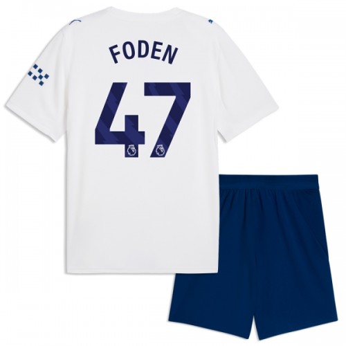 Fotbollskläder Barn Manchester City Foden 47 Tredjetröja 2026-27 - Kortärmad Fotbollskläder Barn Manchester City Foden 47 Tredjetröja 2026-27 - Kortärmad