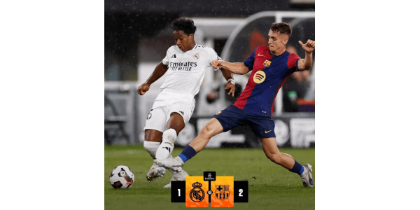 Barcelona 2-1 Real Madrid vann två uppvärmningsmatcher i rad