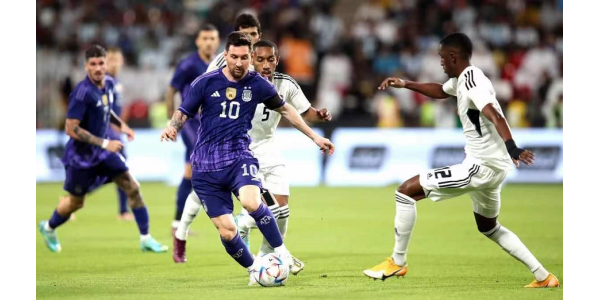 Värmningsmatch för VM: Argentina 5-0 UAE, Tyskland 1-0 Oman