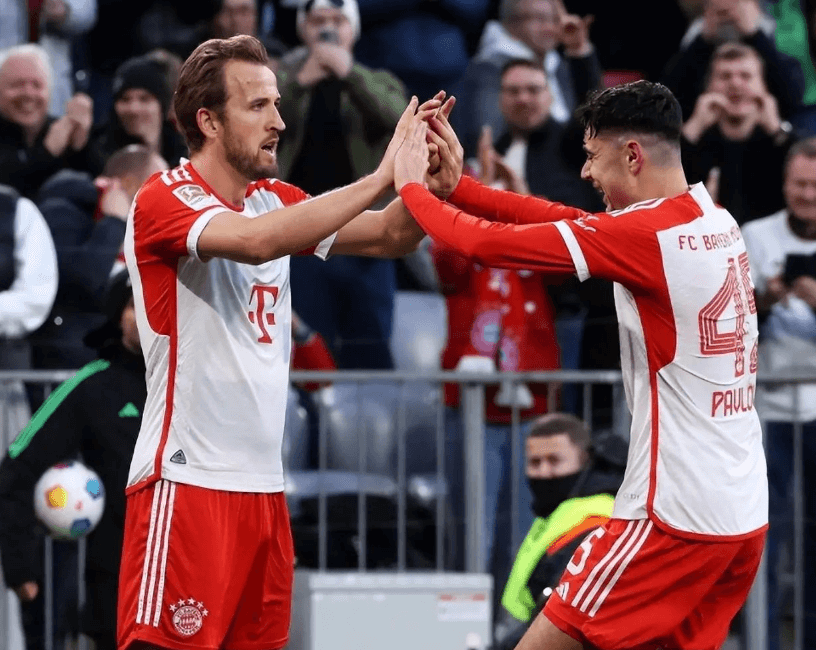 Kane leder Bundesligas målskyttarlista med 24 mål på 20 matcher