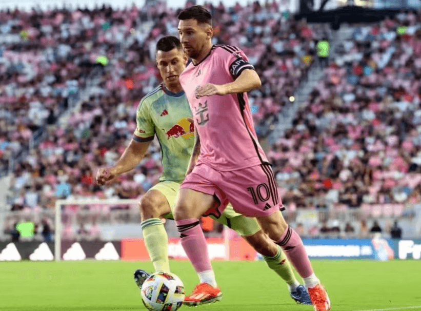 Med 1 mål och 5 assist satte Messi nytt karriärrekord