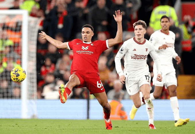 Liverpool gör oavgjort mot Manchester United och tappar topplatsen